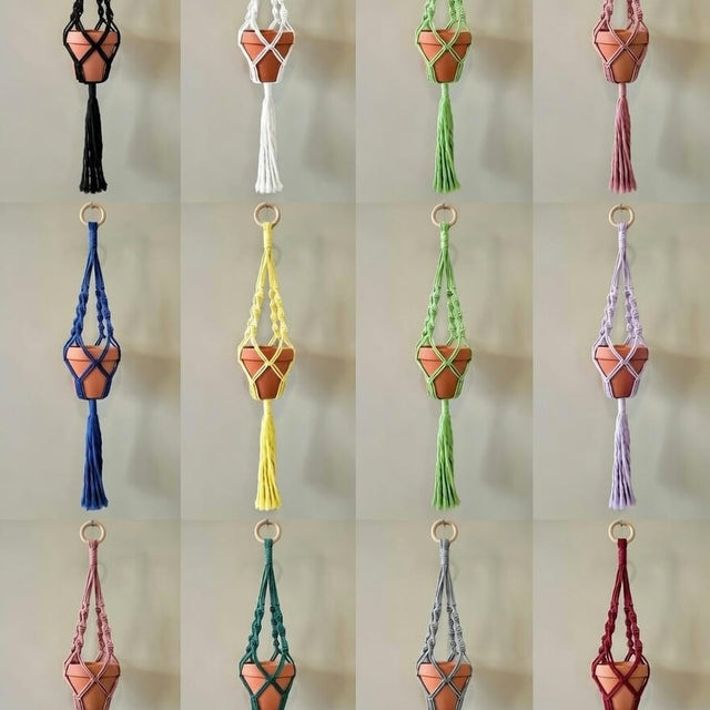 Polly | Large Macrame Plant Holder