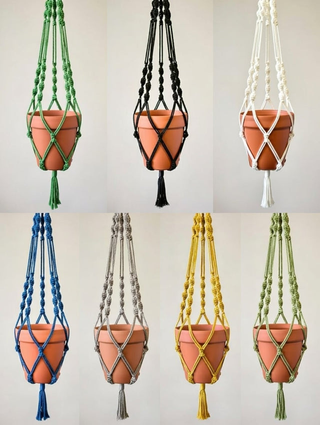 Elsie | Extra Large Macrame Plant Holder