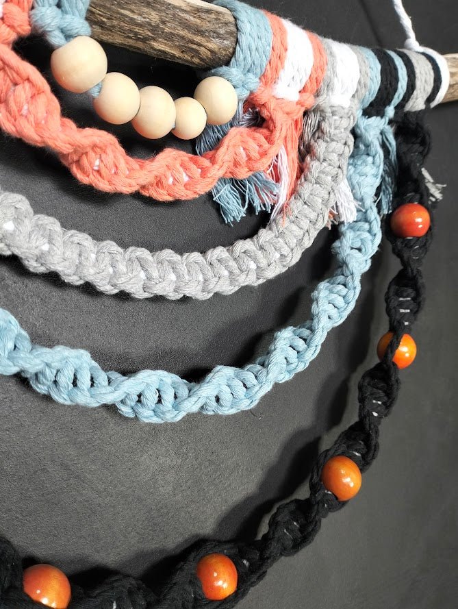 Coastal Sunset Macramé Wall Hanging - Macramé Wall Hanging - boho - coastal - driftwood