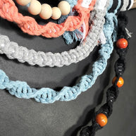 Coastal Sunset Macramé Wall Hanging - Macramé Wall Hanging - boho - coastal - driftwood