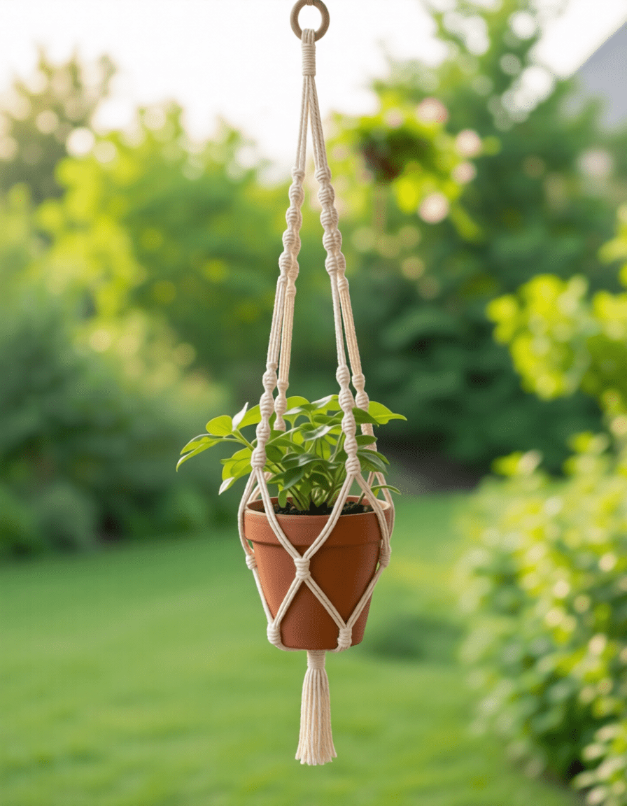 Elsie | Extra Large Macrame Plant Holder - Macrame Plant Holder - macrame - plant hanger - 