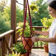 Elsie | Extra Large Macrame Plant Holder - Macrame Plant Holder - macrame - plant hanger - 