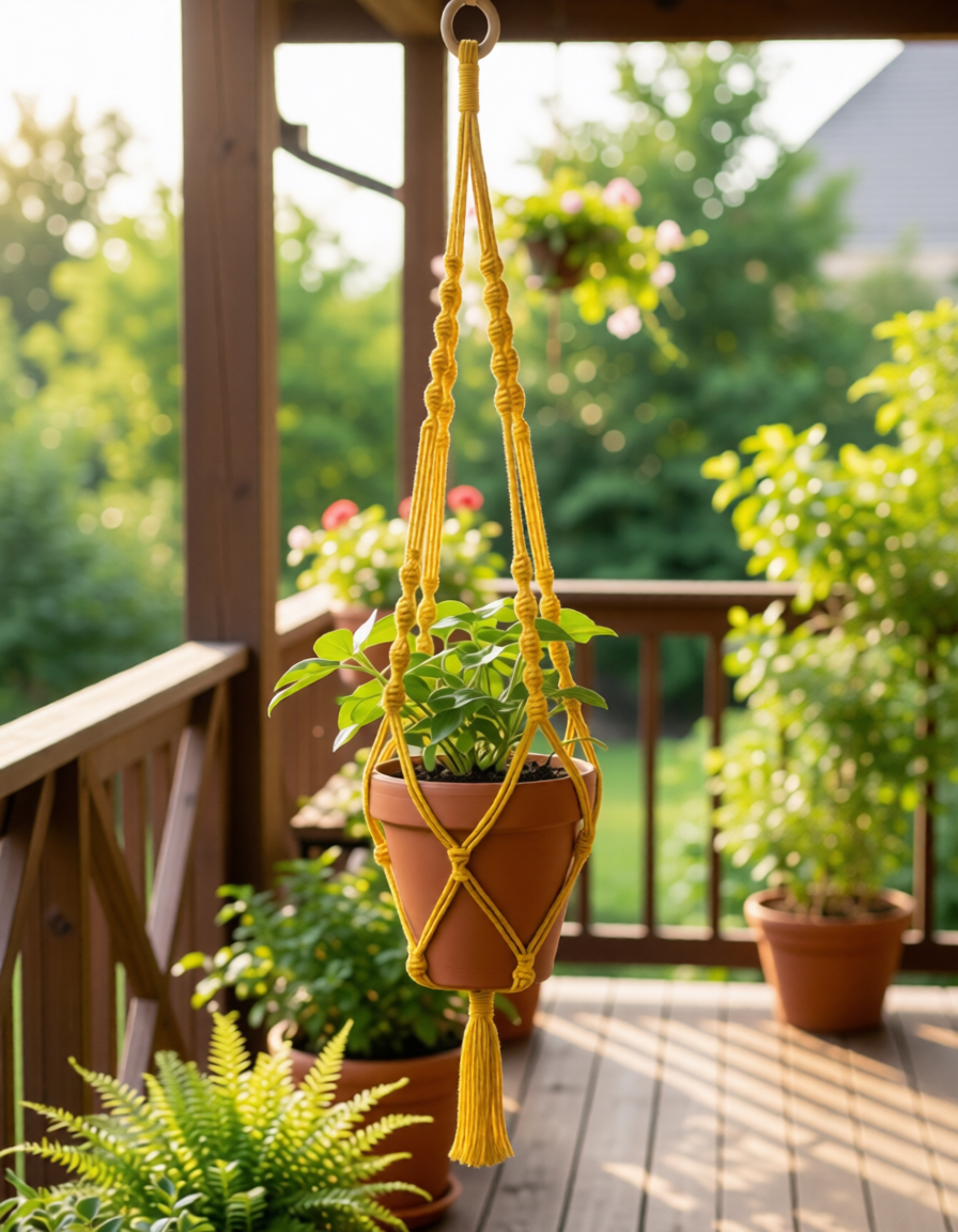 Elsie | Extra Large Macrame Plant Holder - Macrame Plant Holder - macrame - plant hanger - 
