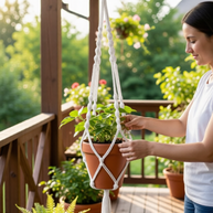 Elsie | Extra Large Macrame Plant Holder - Macrame Plant Holder - macrame - plant hanger - 