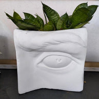 Eye Planter Concrete - Concrete - planter - White - 