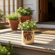 Foliage Planter - Ceramic - Foliage - Monstera - planter