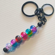 Little Black Beaded Keyring - Keyring - keyring - 