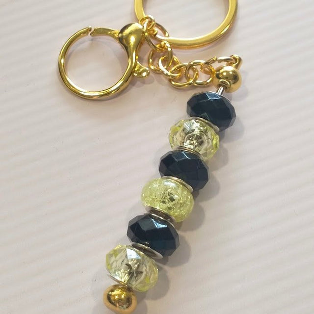 Little Gold Beaded Keyring - Keyring - keyring - 