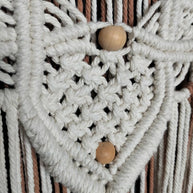 Marie | Large Triple Panel Macrame Wall Hanging - Macrame Wall Hanging - macrame - one - of - a - kind - wall hanging