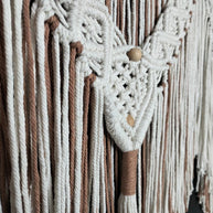 Marie | Large Triple Panel Macrame Wall Hanging - Macrame Wall Hanging - macrame - one - of - a - kind - wall hanging