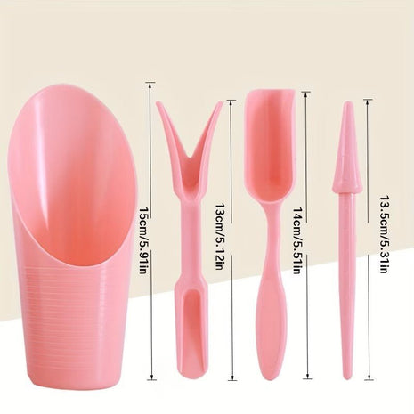Mini Pink Garden Tool Set with Storage Cup — 4 Piece - pink - Tool - 
