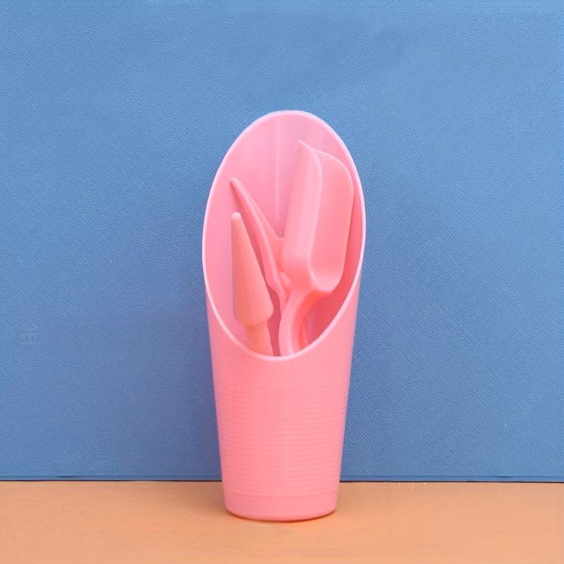 Mini Pink Garden Tool Set with Storage Cup — 4 Piece - pink - Tool - 