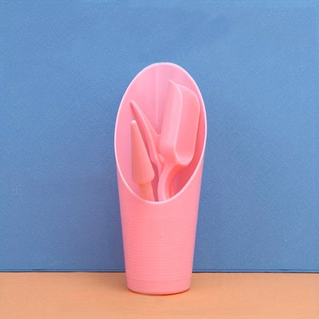 Mini Pink Garden Tool Set with Storage Cup — 4 Piece - pink - Tool - 
