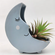 Moon Planter - Ceramic - Blue - Moon - planter