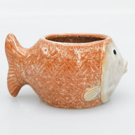 Reef Fish Planter - Ceramic - Fish - orange - planter