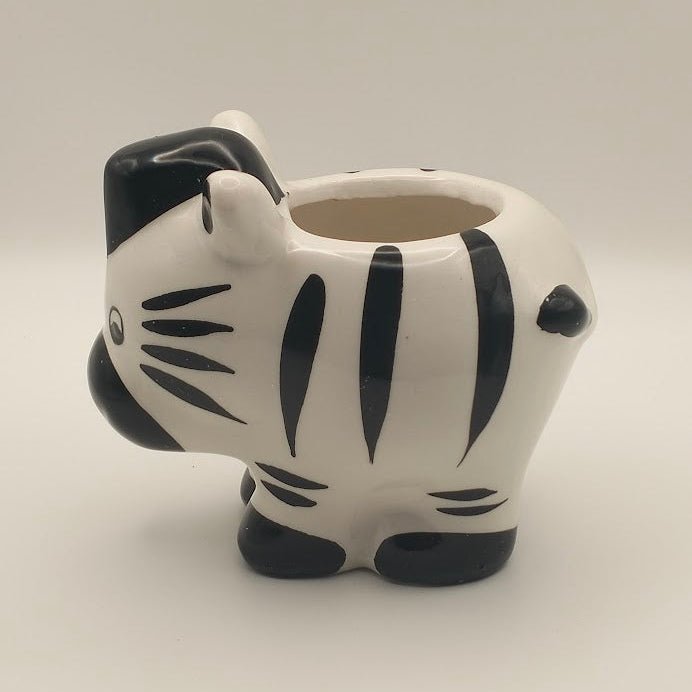 Zebra Planter - Ceramic - Animal - ceramic - small
